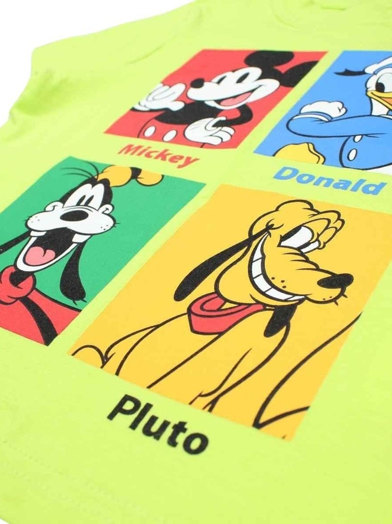 Disney - T-shirt imprimé Mickey en coton Vert - Kiabi
