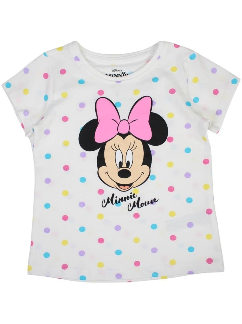 Disney - T-shirt imprimé Minnie en coton Blanc - Kiabi