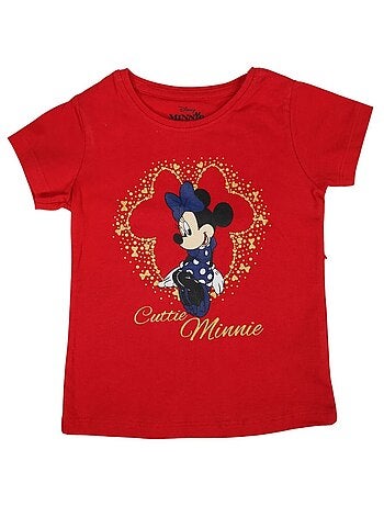 Disney - T-shirt imprimé Minnie en coton