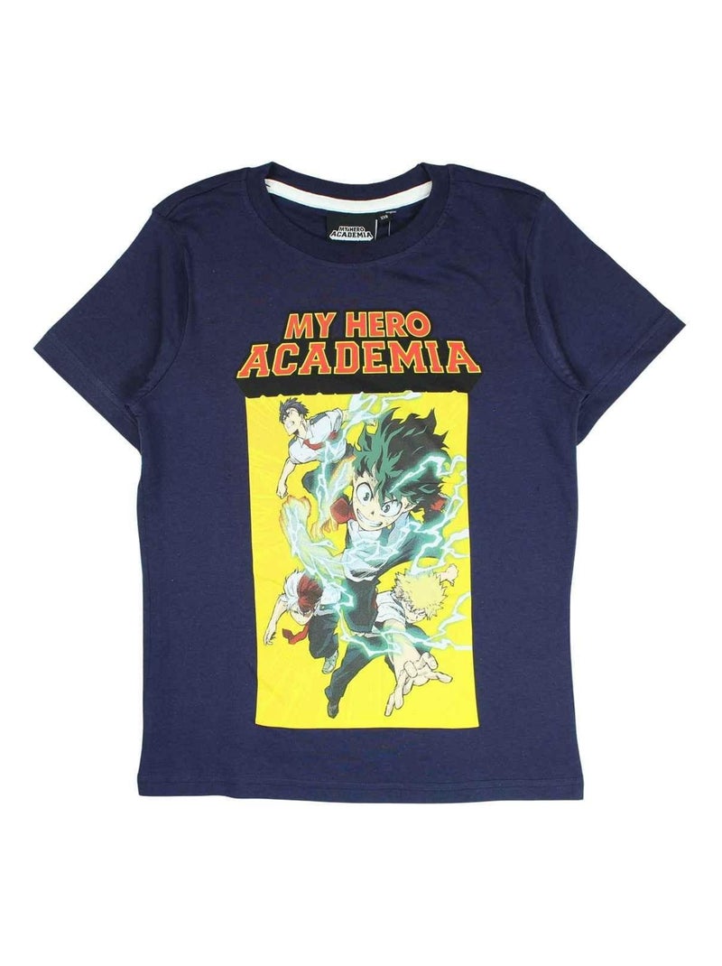 Disney - T-shirt imprimé My Hero Academia en coton Bleu - Kiabi