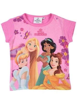 Disney - T-shirt imprimé Princesse en coton