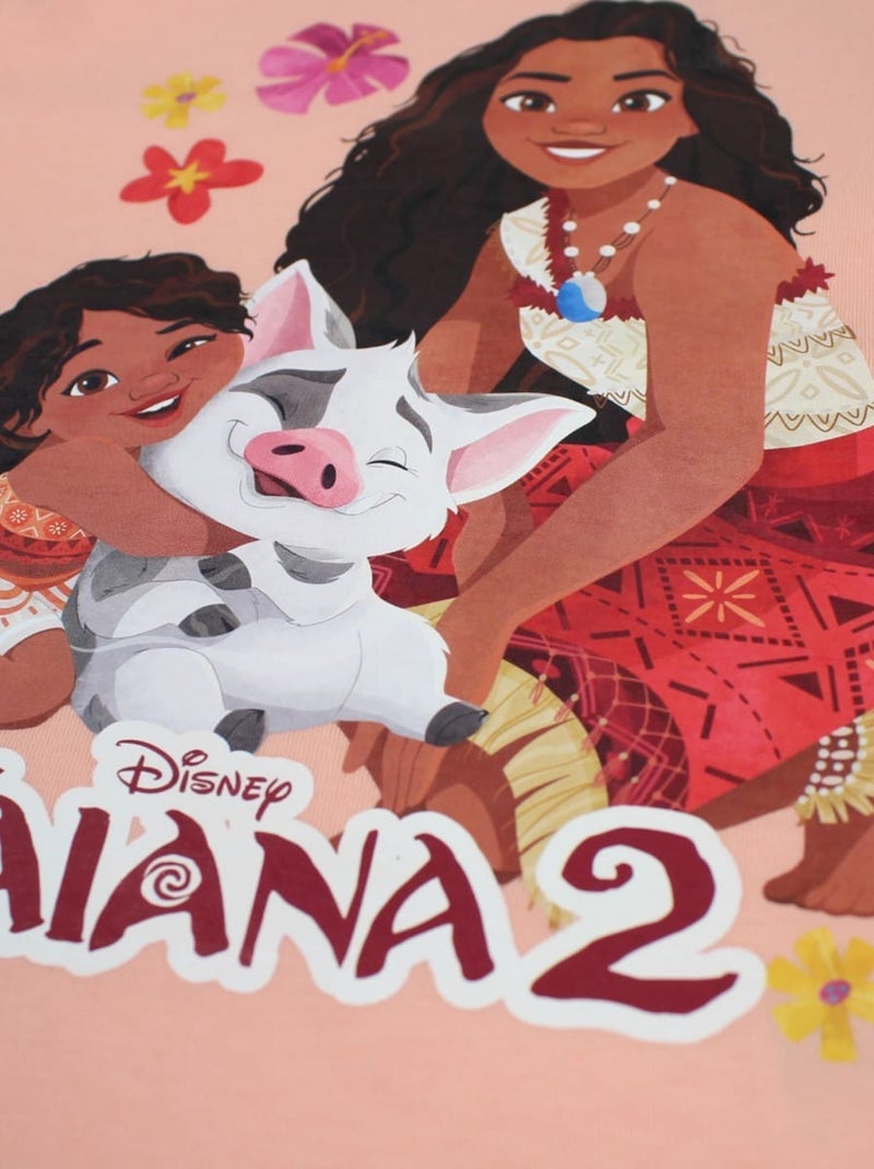 Disney - T-shirt imprimé Vaiana en coton Rose - Kiabi