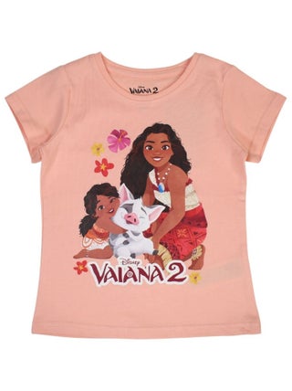 Disney - T-shirt imprimé Vaiana en coton