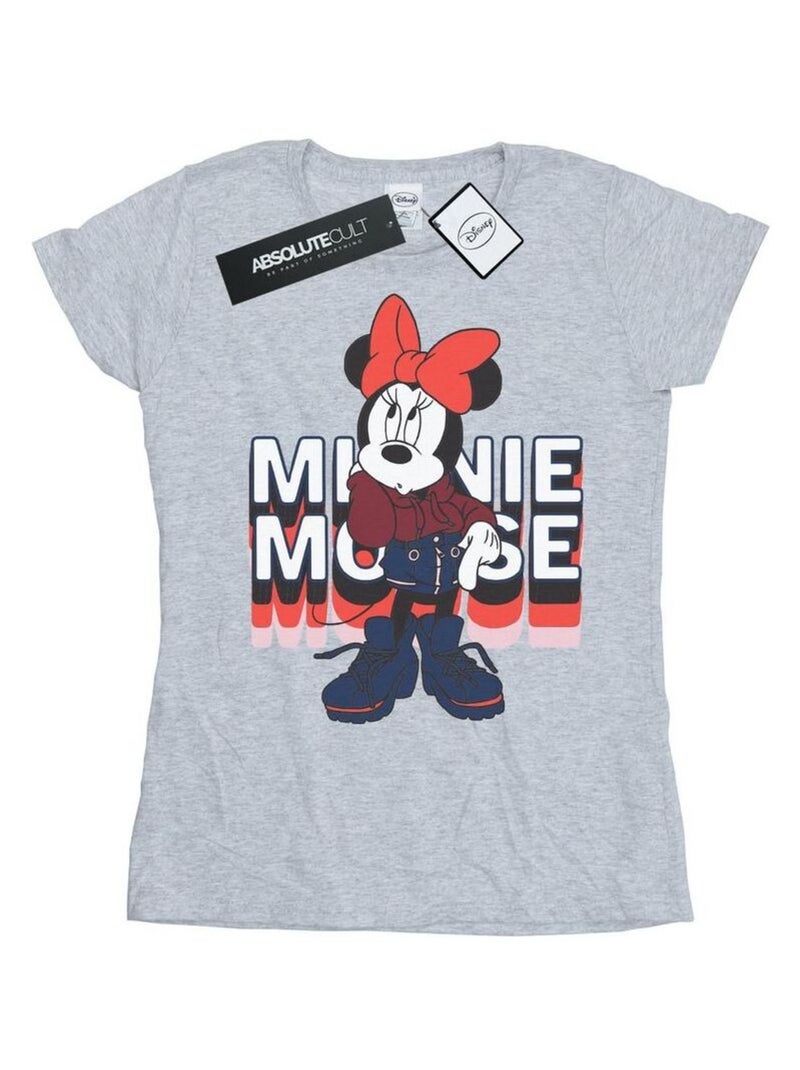 Disney - T-shirt IN HOODIE Gris chiné - Kiabi