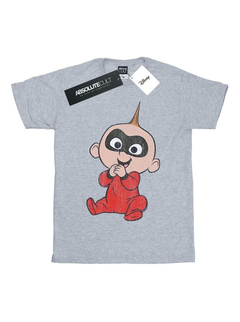 Disney - T-shirt INCREDIBLES Gris chiné - Kiabi