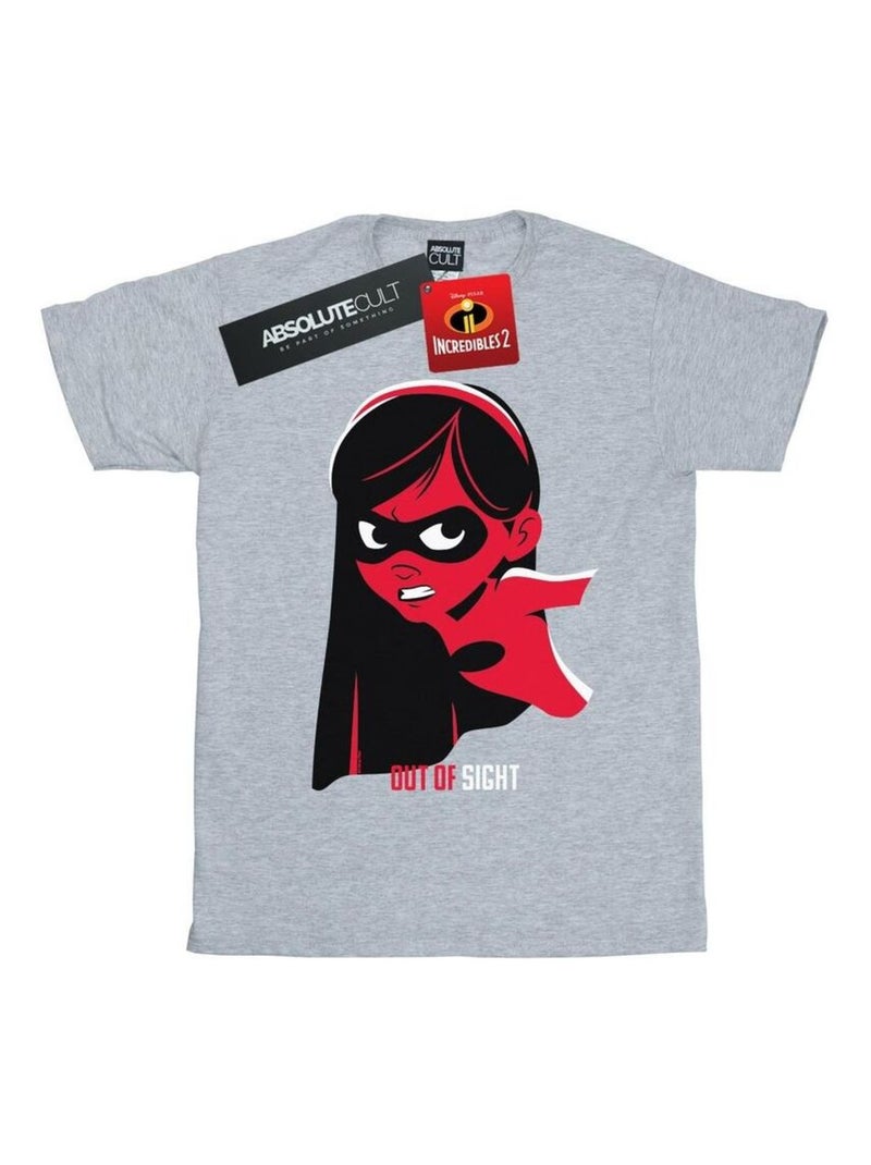 Disney - T-shirt INCREDIBLES INCREDIBLE GIRL Gris chiné - Kiabi