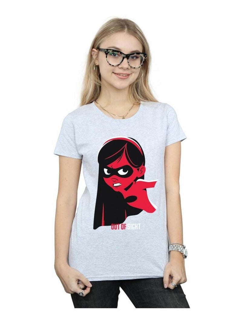 Disney - T-shirt INCREDIBLES INCREDIBLE GIRL Gris chiné - Kiabi