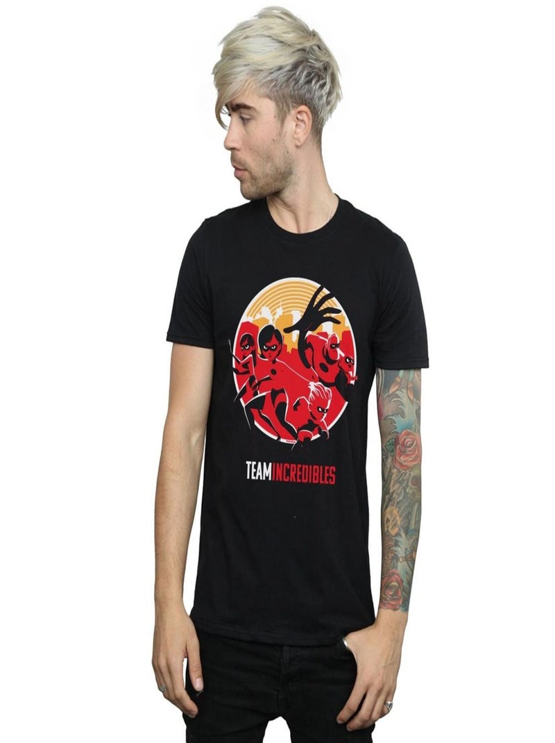 Disney - T-shirt INCREDIBLES TEAM INCREDIBLES Noir - Kiabi