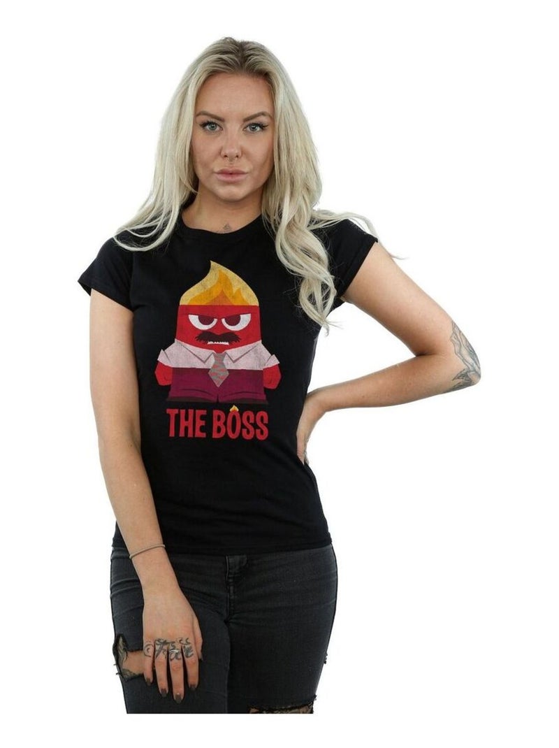 Disney - T-shirt INSIDE OUT ANGER THE BOSS Noir - Kiabi