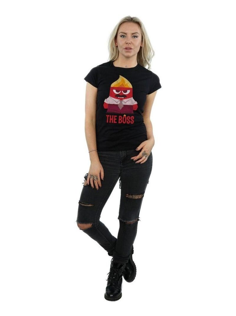 Disney - T-shirt INSIDE OUT ANGER THE BOSS Noir - Kiabi