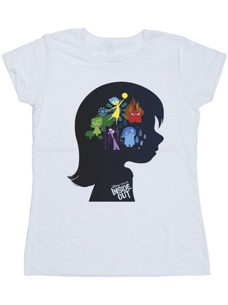 Disney - T-shirt INSIDE OUT Blanc - Kiabi
