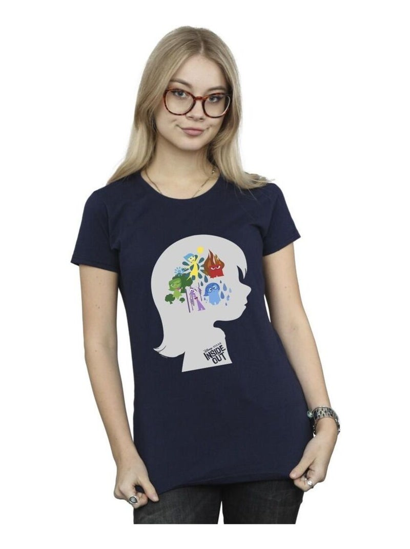 Disney - T-shirt INSIDE OUT Bleu marine - Kiabi