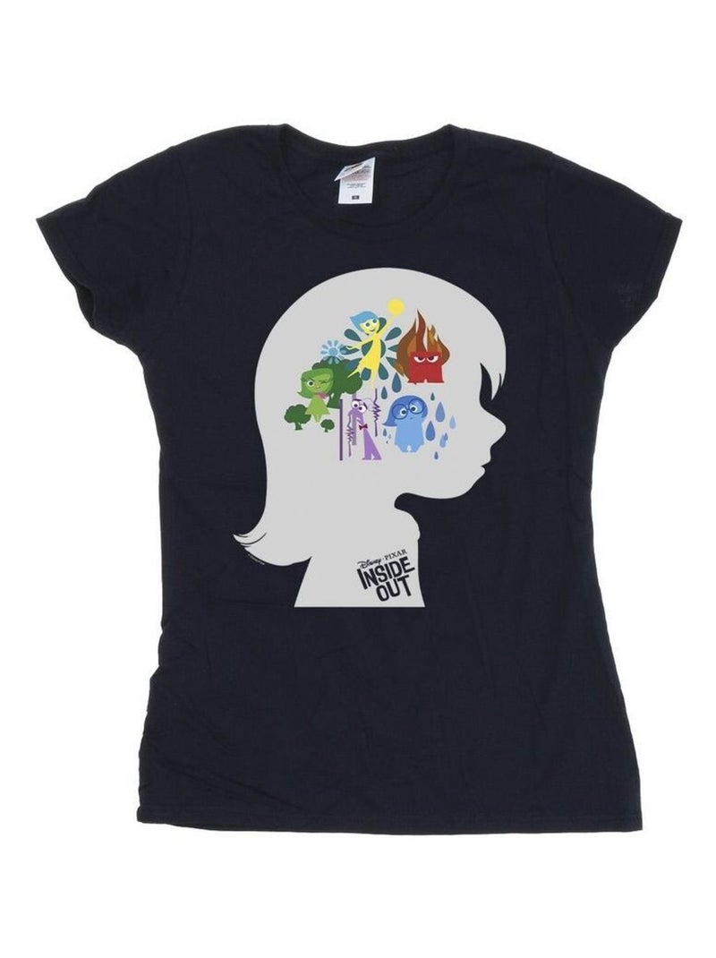 Disney - T-shirt INSIDE OUT Bleu marine - Kiabi