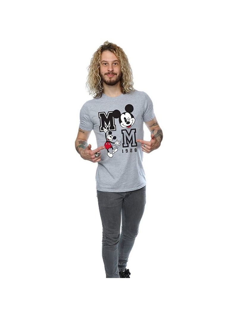 Disney - T-shirt JUMP AND WINK Gris chiné - Kiabi