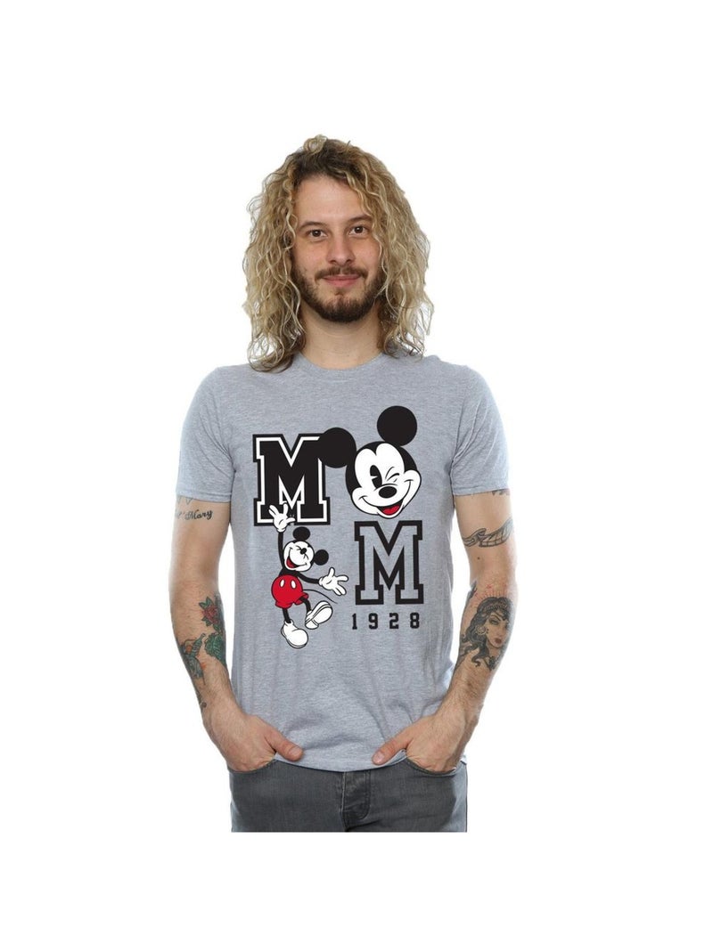 Disney - T-shirt JUMP AND WINK Gris chiné - Kiabi