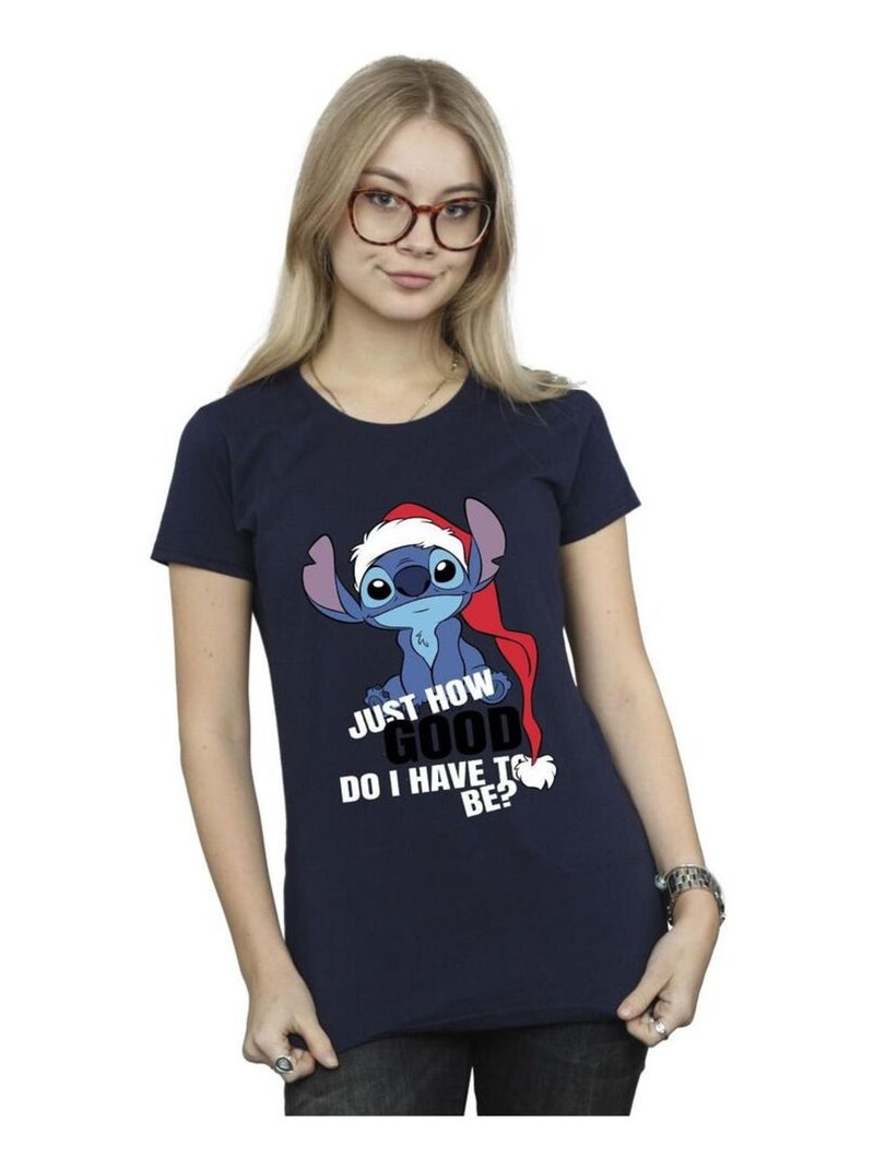 Disney - T-shirt JUST HOW GOOD Bleu marine - Kiabi
