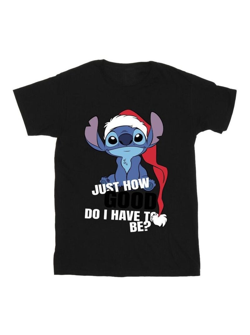Disney - T-shirt JUST HOW GOOD Noir - Kiabi