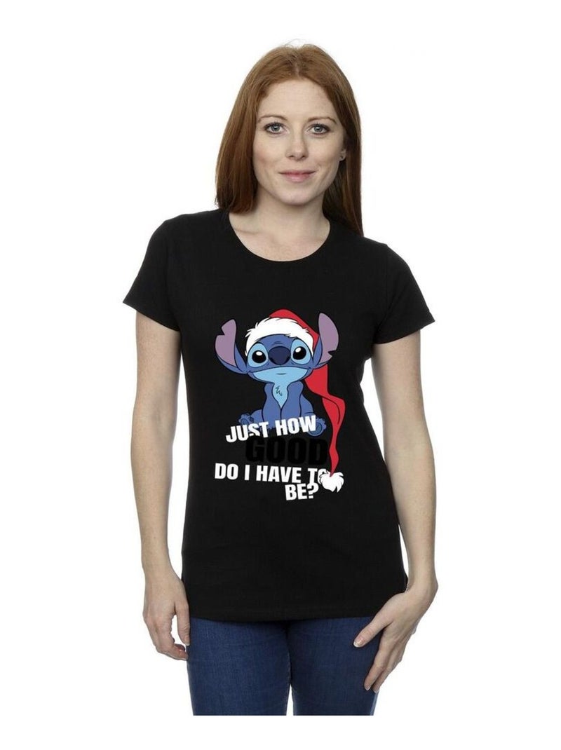 Disney - T-shirt JUST HOW GOOD Noir - Kiabi