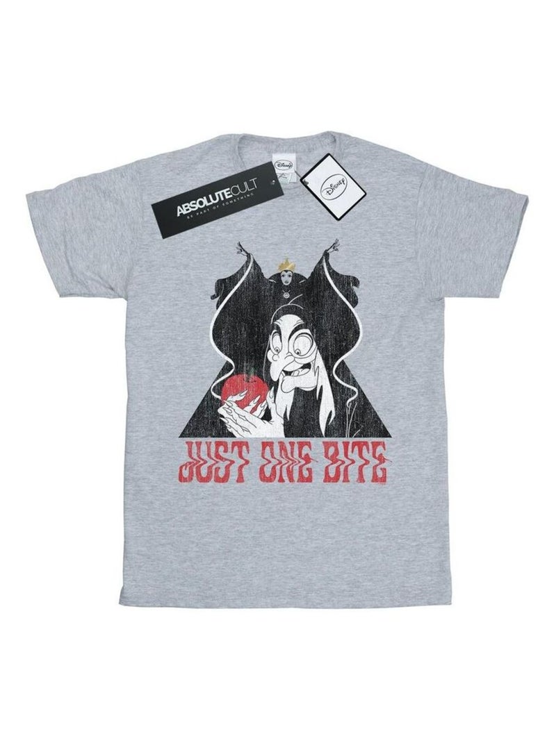 Disney - T-shirt JUST ONE BITE Gris chiné - Kiabi