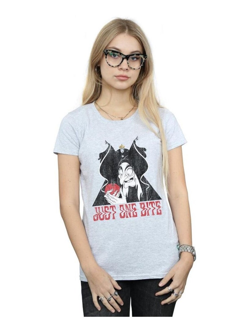 Disney - T-shirt JUST ONE BITE Gris chiné - Kiabi