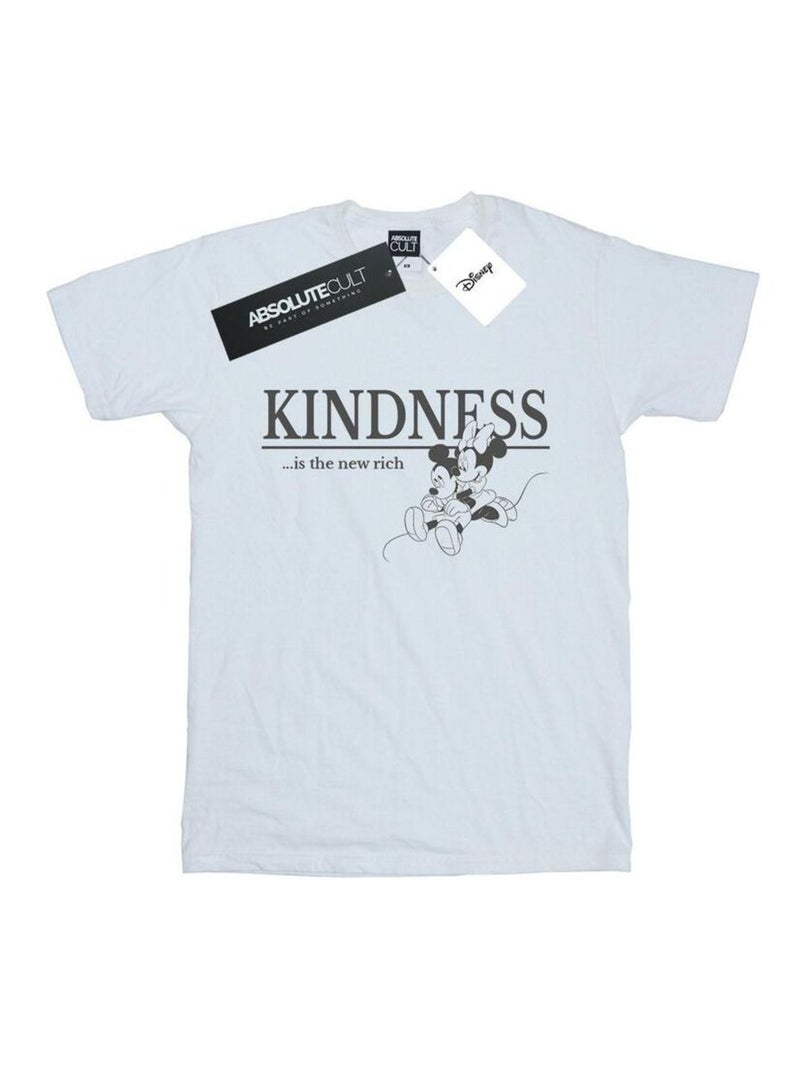 Disney - T-shirt KINDNESS IS RICH Blanc - Kiabi