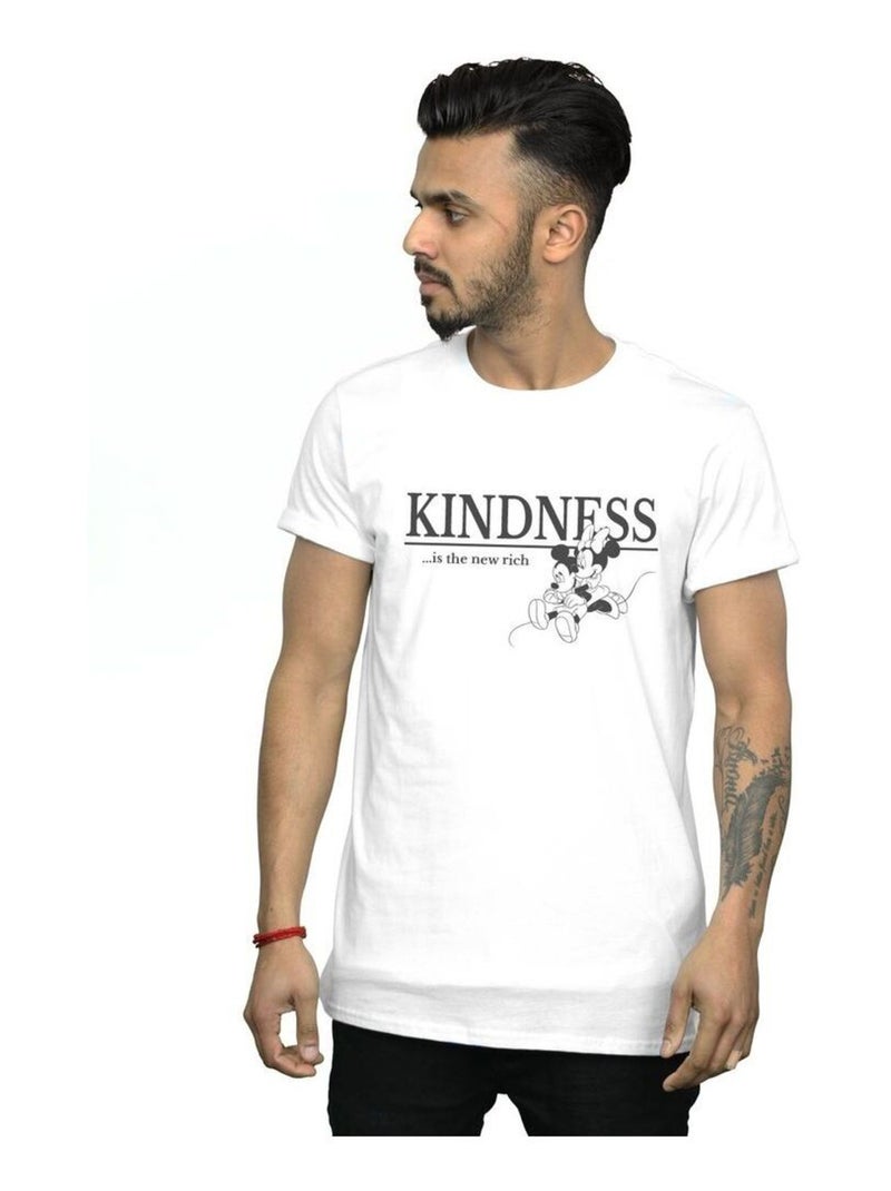Disney - T-shirt KINDNESS IS RICH Blanc - Kiabi