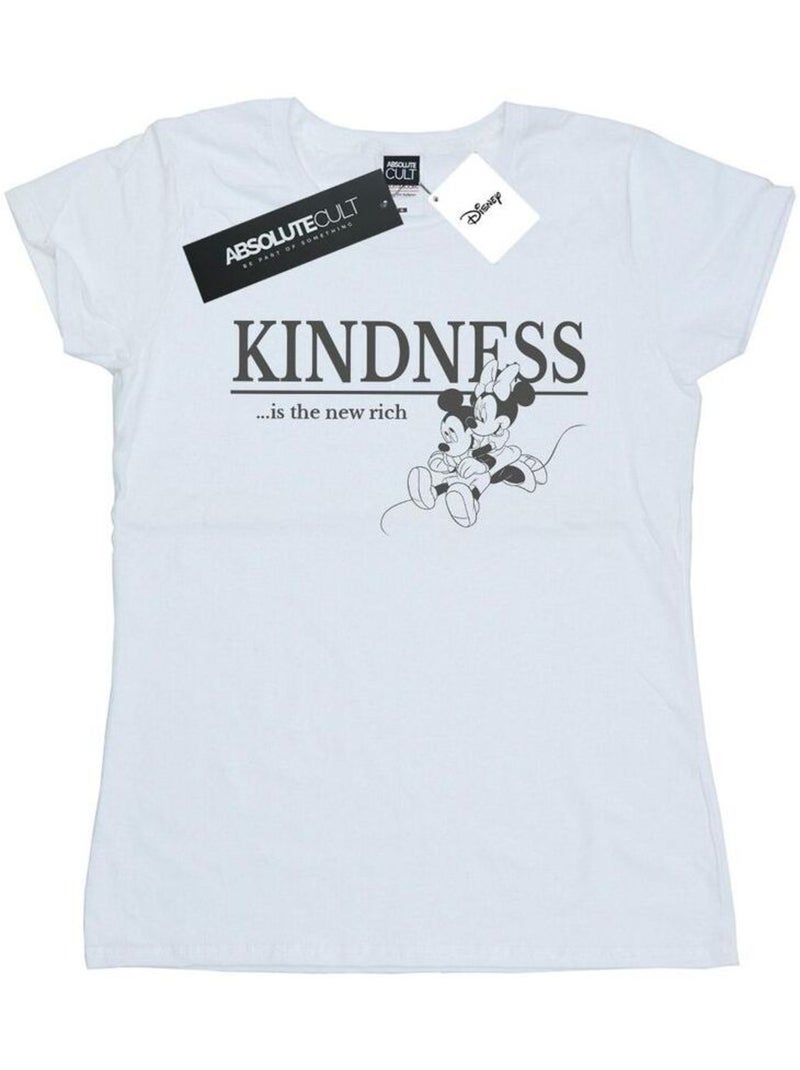 Disney - T-shirt KINDNESS IS RICH Blanc - Kiabi