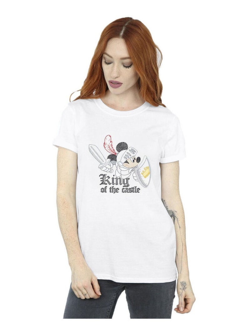 Disney - T-shirt KING OF THE Blanc - Kiabi