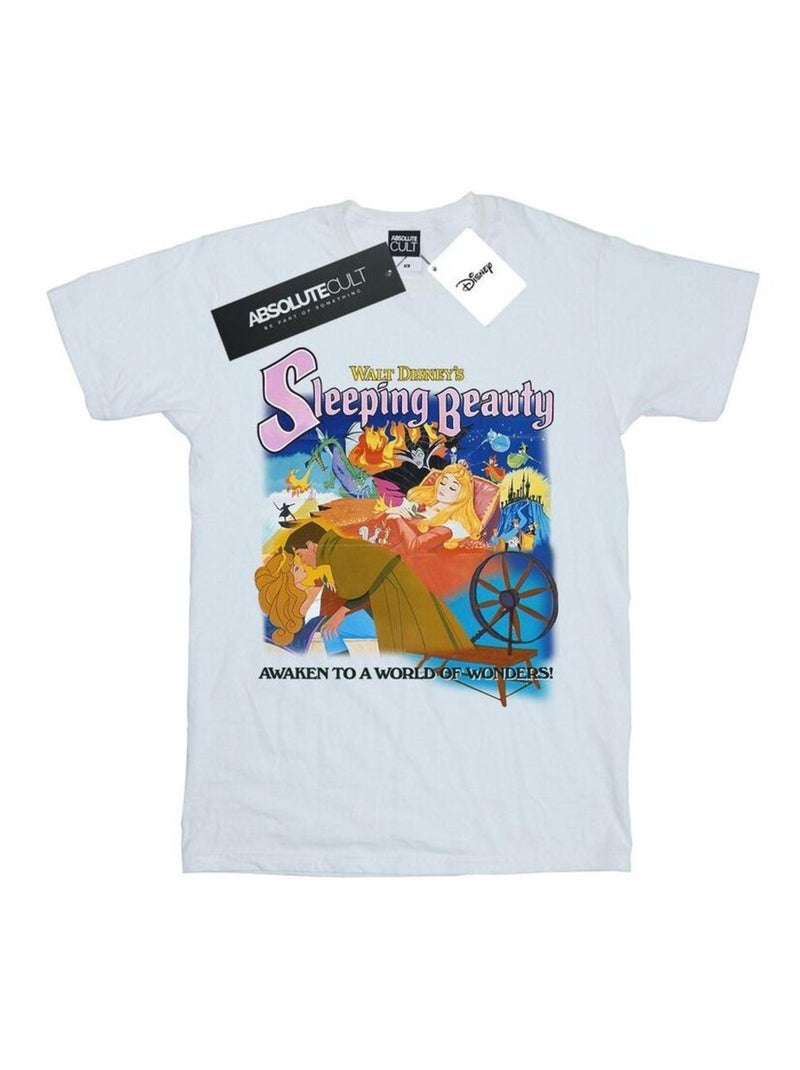 Disney - T-shirt La Belle au Bois Dormant Blanc - Kiabi