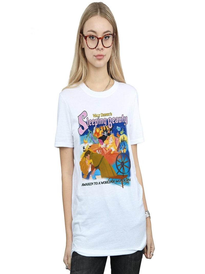 Disney - T-shirt La Belle au Bois Dormant Blanc - Kiabi