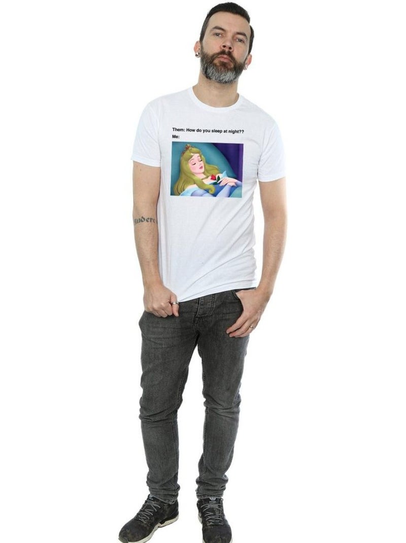 Disney - T-shirt La Belle au Bois Dormant Blanc - Kiabi