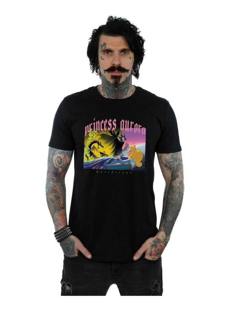 Disney - T-shirt La Belle au Bois Dormant Noir - Kiabi