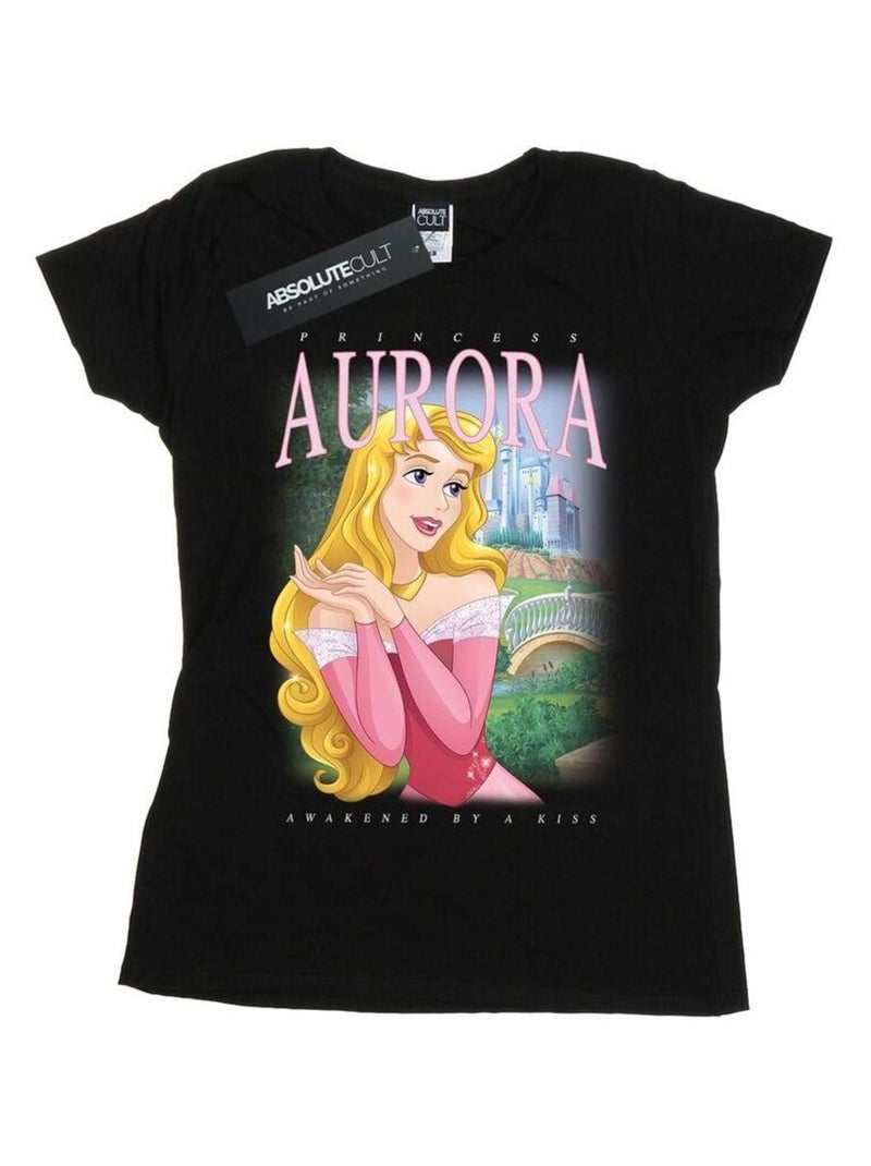 Disney - T-shirt La Belle au Bois Dormant Noir - Kiabi