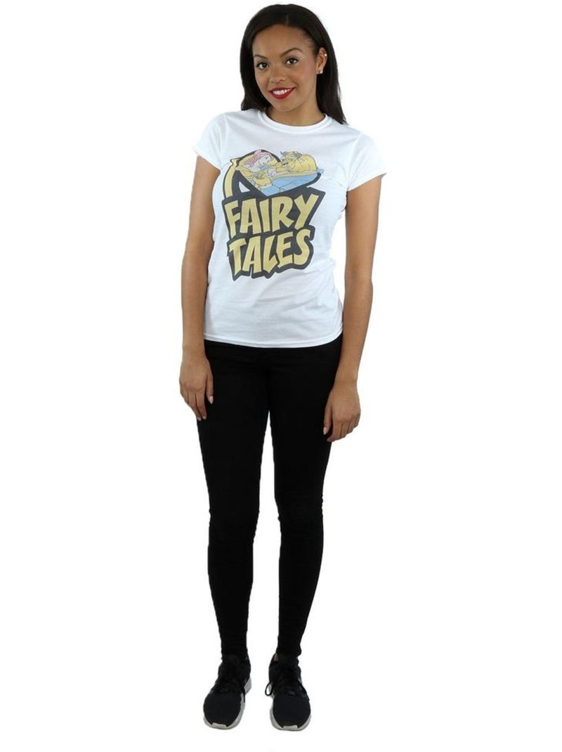 Disney - T-shirt La Belle et la Bête FAIRY TALES Blanc - Kiabi