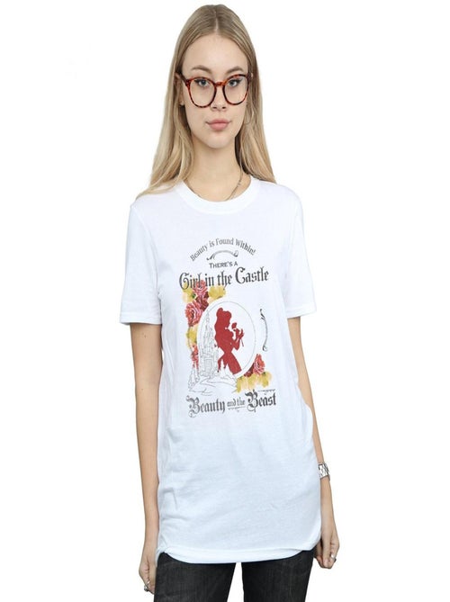 Disney - T-shirt La Belle et la Bête GIRL IN THE - Kiabi