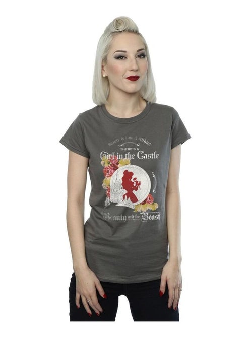 Disney - T-shirt La Belle et la Bête GIRL IN THE - Kiabi