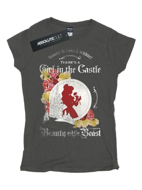 Disney - T-shirt La Belle et la Bête GIRL IN THE - Kiabi