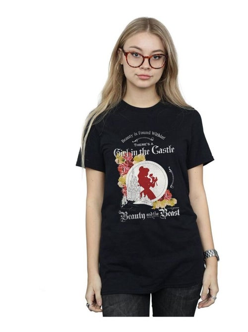 Disney - T-shirt La Belle et la Bête GIRL IN THE - Kiabi