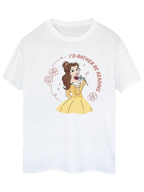 Disney - T-shirt La Belle et la Bête I'D RATHER BE READING - Kiabi