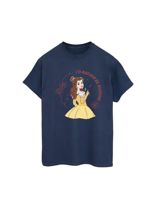 Disney - T-shirt La Belle et la Bête I'D RATHER BE READING - Kiabi Disney - T-shirt La Belle et la Bête I'D RATHER BE READING - Kiabi