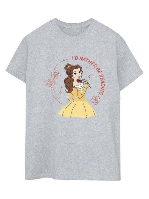 Disney - T-shirt La Belle et la Bête I'D RATHER BE READING - Kiabi