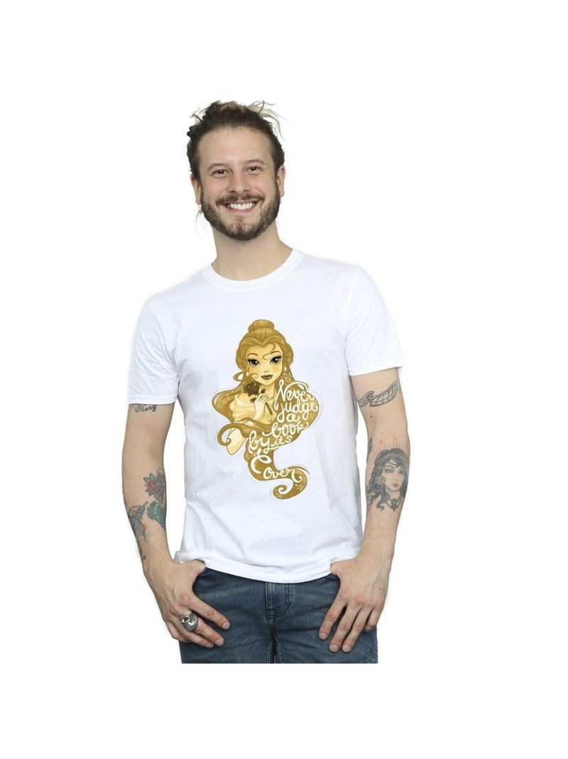 Disney - T-shirt La Belle et la Bête NEVER JUDGE Blanc - Kiabi