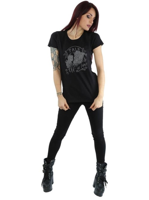 Disney - T-shirt La Belle et la Bête TALE AS OLD AS TIME - Kiabi