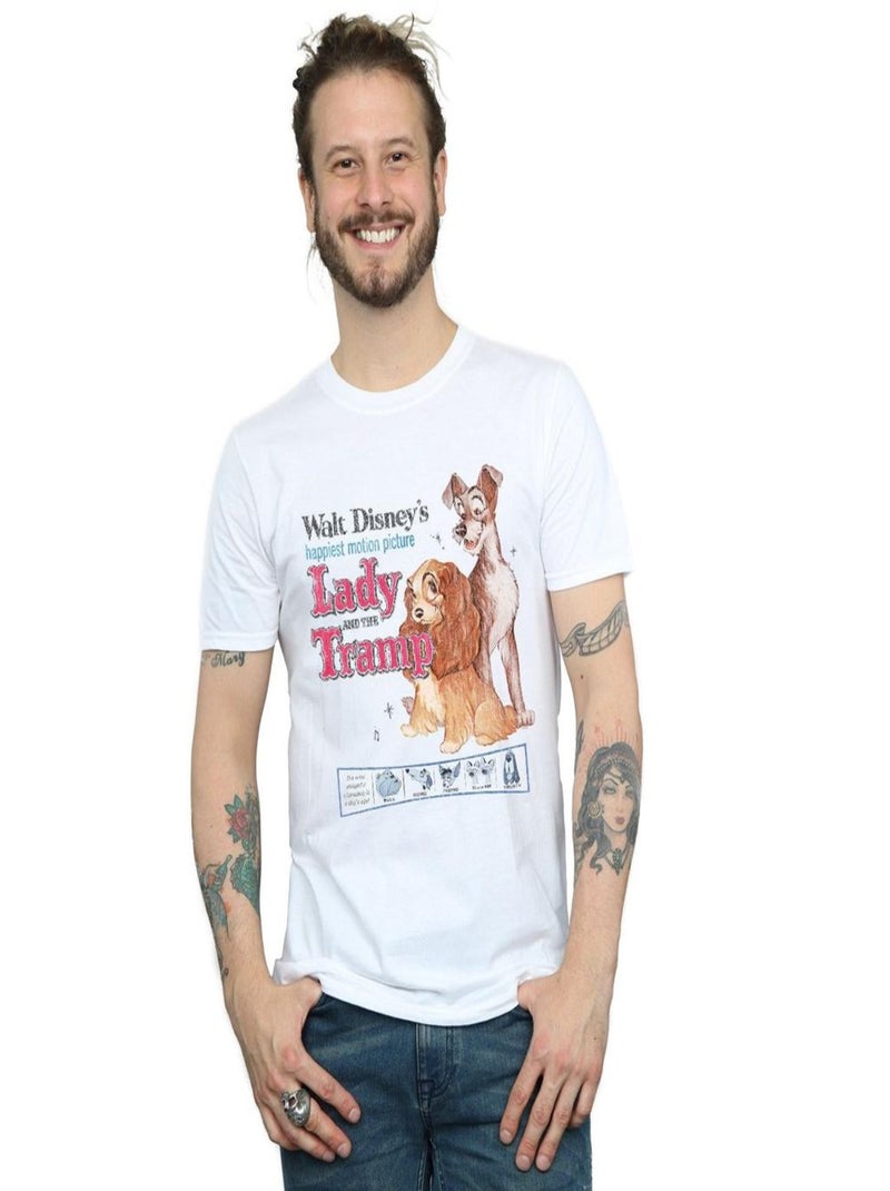 Disney - T-shirt La Belle et le Clochard Blanc - Kiabi