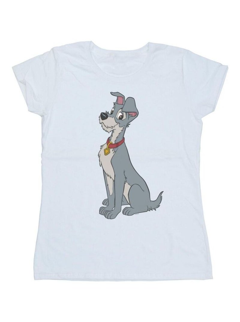 Disney - T-shirt La Belle et le Clochard Blanc - Kiabi