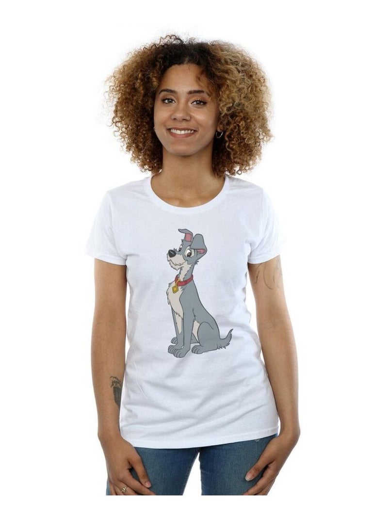 Disney - T-shirt La Belle et le Clochard Blanc - Kiabi