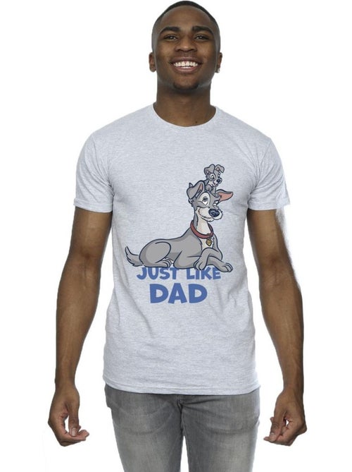 Disney - T-shirt La Belle et le Clochard JUST LIKE DAD - Kiabi Disney - T-shirt La Belle et le Clochard JUST LIKE DAD - Kiabi