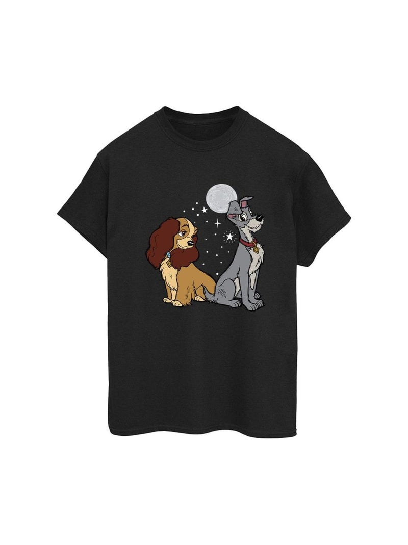 Disney - T-shirt La Belle et le Clochard Noir - Kiabi