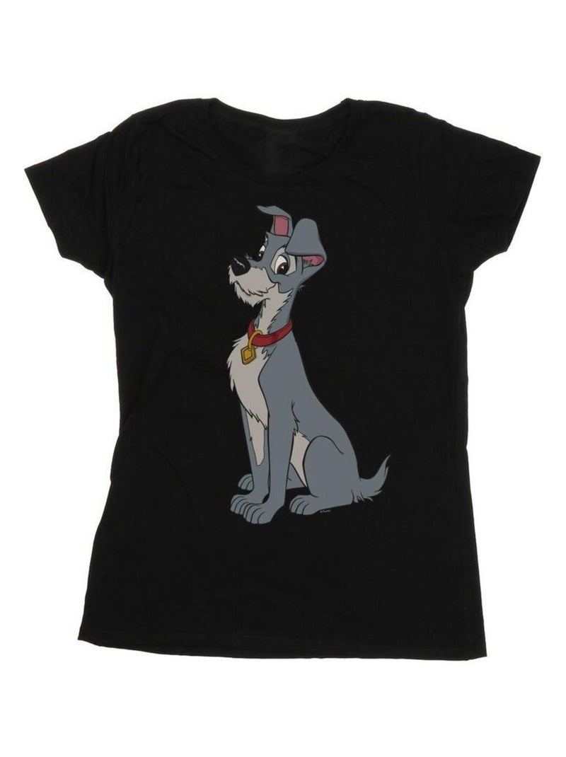 Disney - T-shirt La Belle et le Clochard Noir - Kiabi