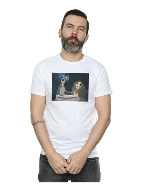 Disney - T-shirt La Belle et le Clochard SPAGHETTI SLURP - Kiabi